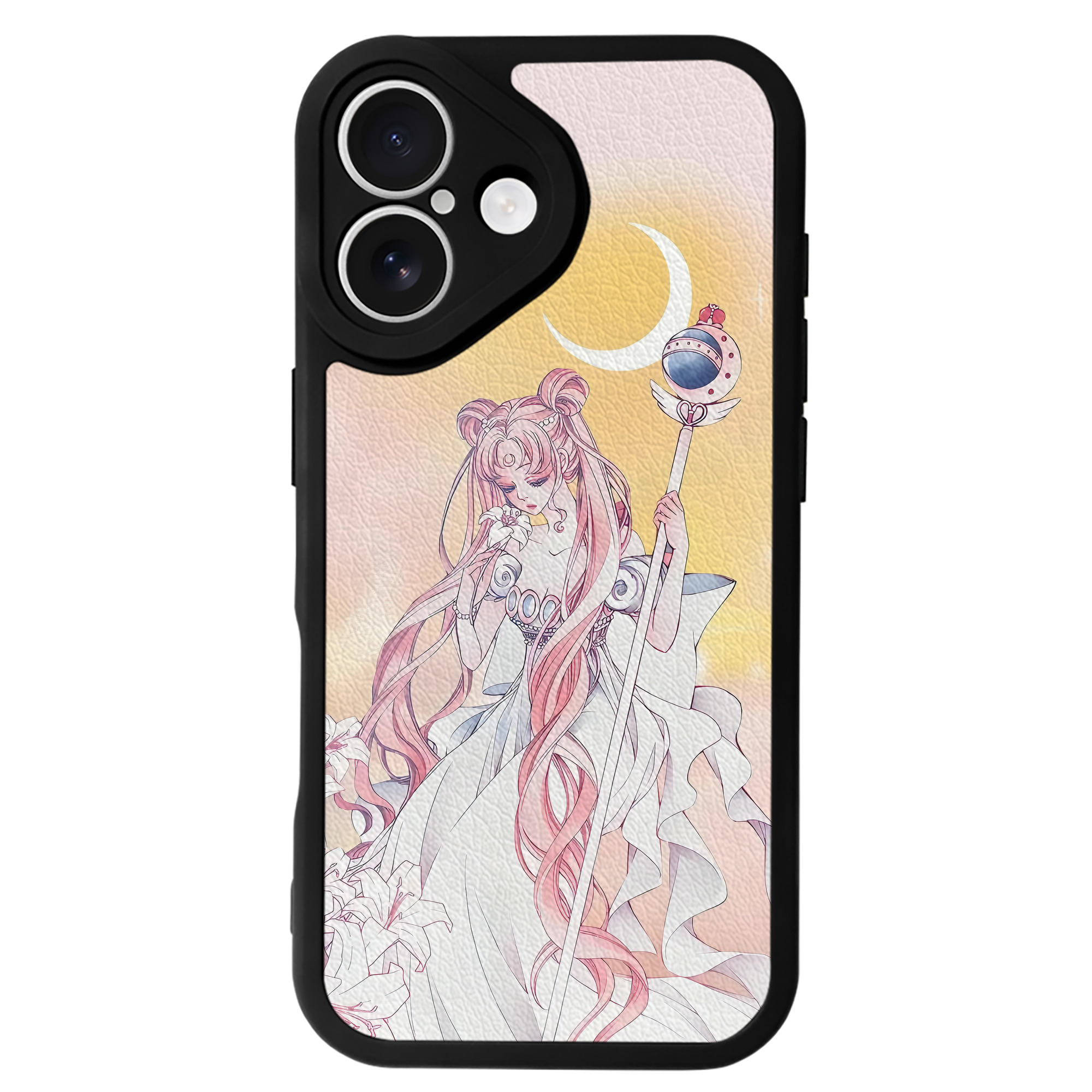 （画像用） 美少女戦士セーラームーン Sailor Moon 【iPhone 16シリーズ対応】シリコンスマホケース（レザー調） 材質：シリコン
